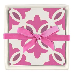 Ceramic Tray and 20 Napkins