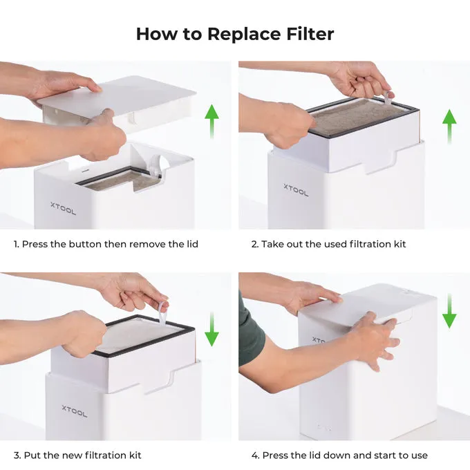 Desktop Air Purifier for xTool F1 Portable Laser Engraver for Permanent Jewelry