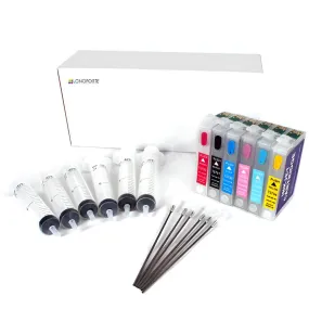 E8 Epson Compatible Refillable Cartridges (T0801-T0806)