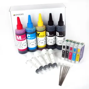 Epson Compatible Starter Set E5 Cartridge Number: T0711H-T0714  2BK