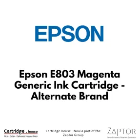 Epson E803 Magenta Generic Ink Cartridge - Alternate Brand, A-E-E803-M
