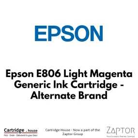 Epson E806 Light Magenta Generic Ink Cartridge - Alternate Brand, A-E-E806-M