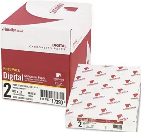 Fast Pack Digital Carbonless Paper 8-1/2 X 11 White/Canary 2500/Carton