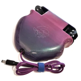 Flapping Fairy Wing Mechanism Pre-assembled in Magenta Purple Ombre Iridescent with Black Back Plate