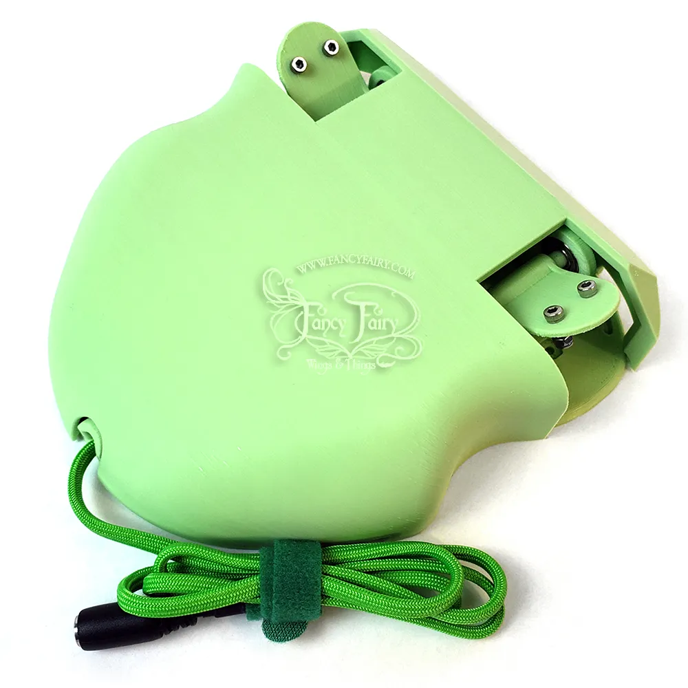 Flapping Fairy Wing Mechanism Pre-assembled in Pastel Green with Cover