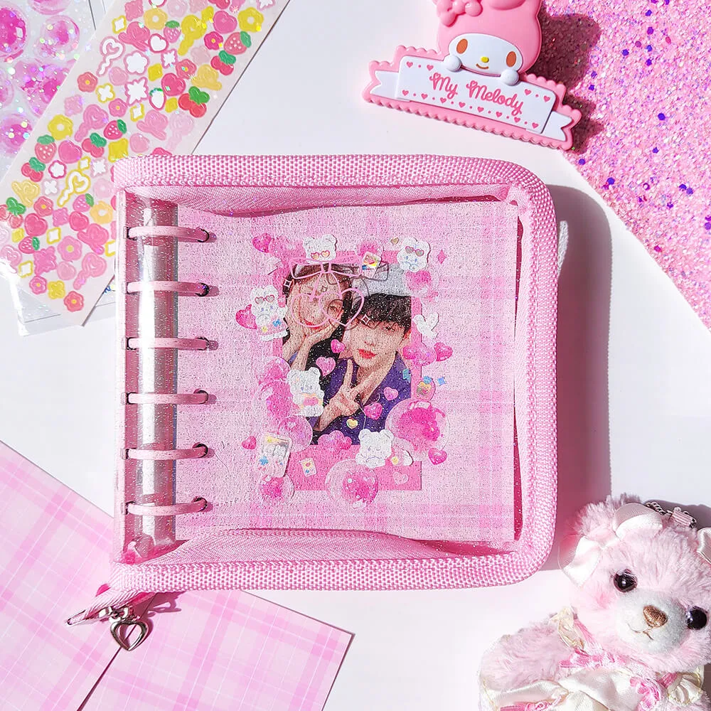 Glitter Kpop Zipper Binder Scrapbook Photo Album