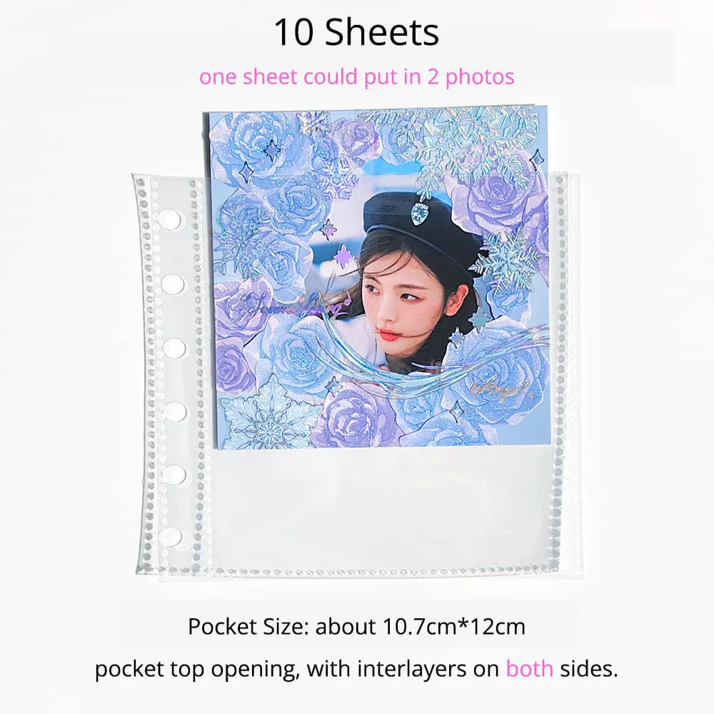 Glitter Kpop Zipper Binder Scrapbook Photo Album