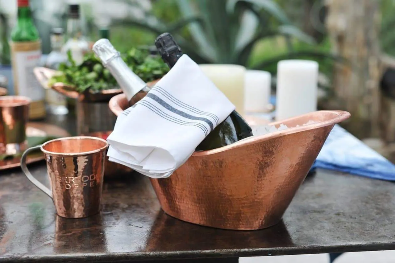 Hammered Copper Moscow Mule Gift Set