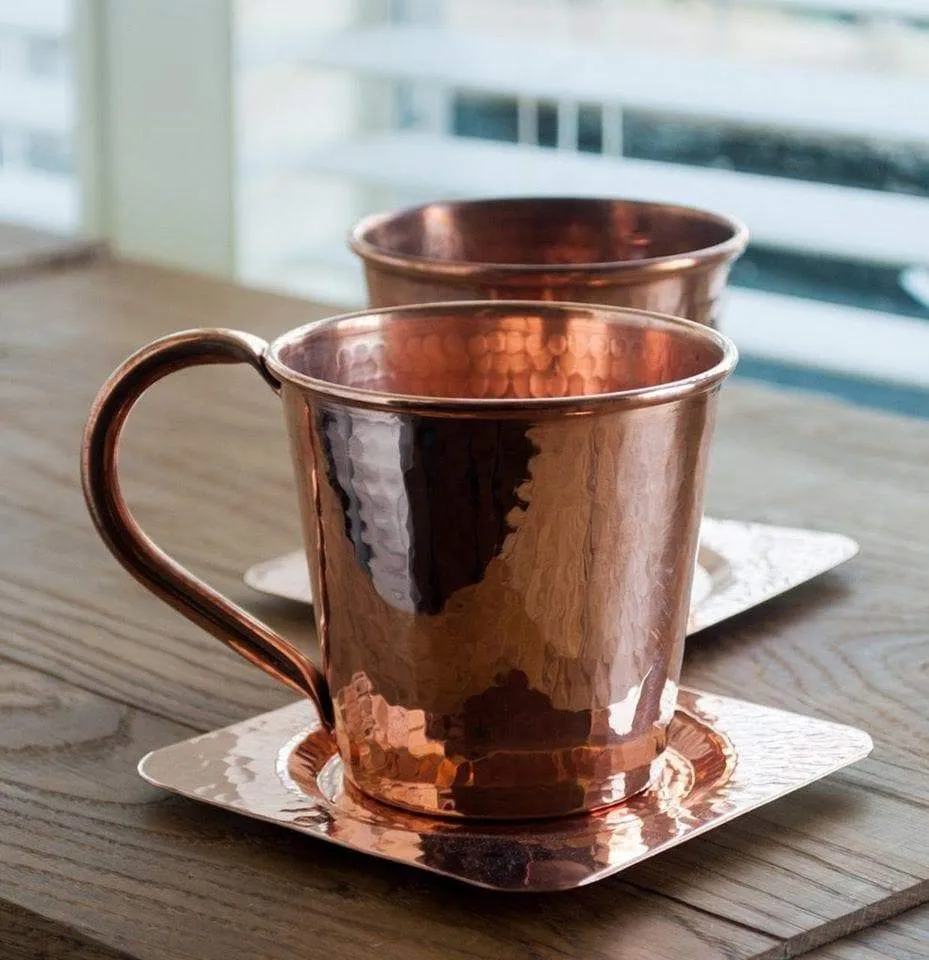 Hammered Copper Moscow Mule Gift Set