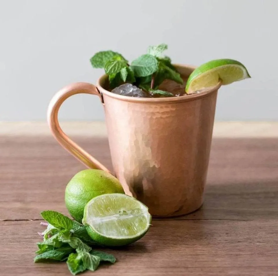 Hammered Copper Moscow Mule Gift Set