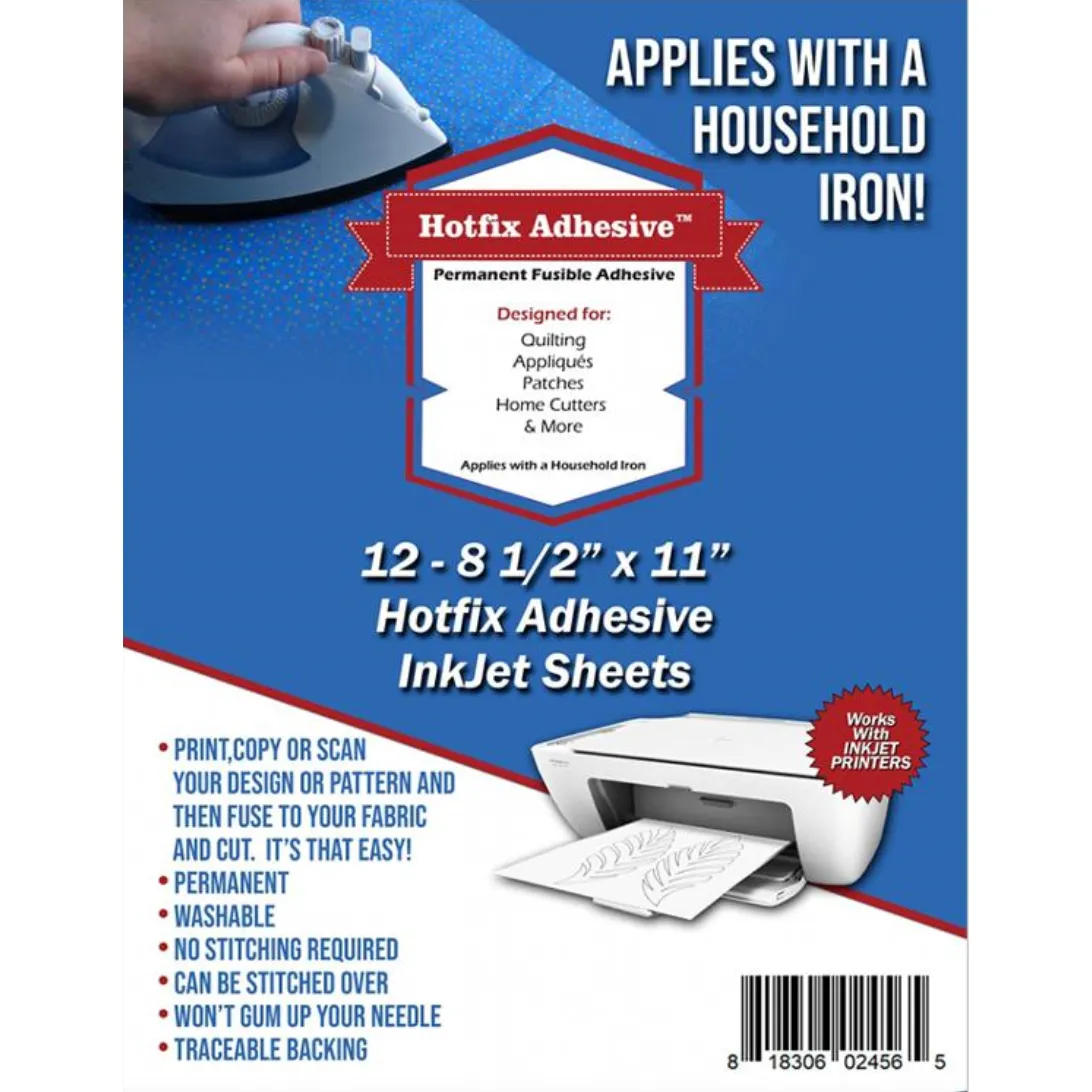 Hotfix Adhesive ~ Perm Fuse Adhesive Inkjet Sheets