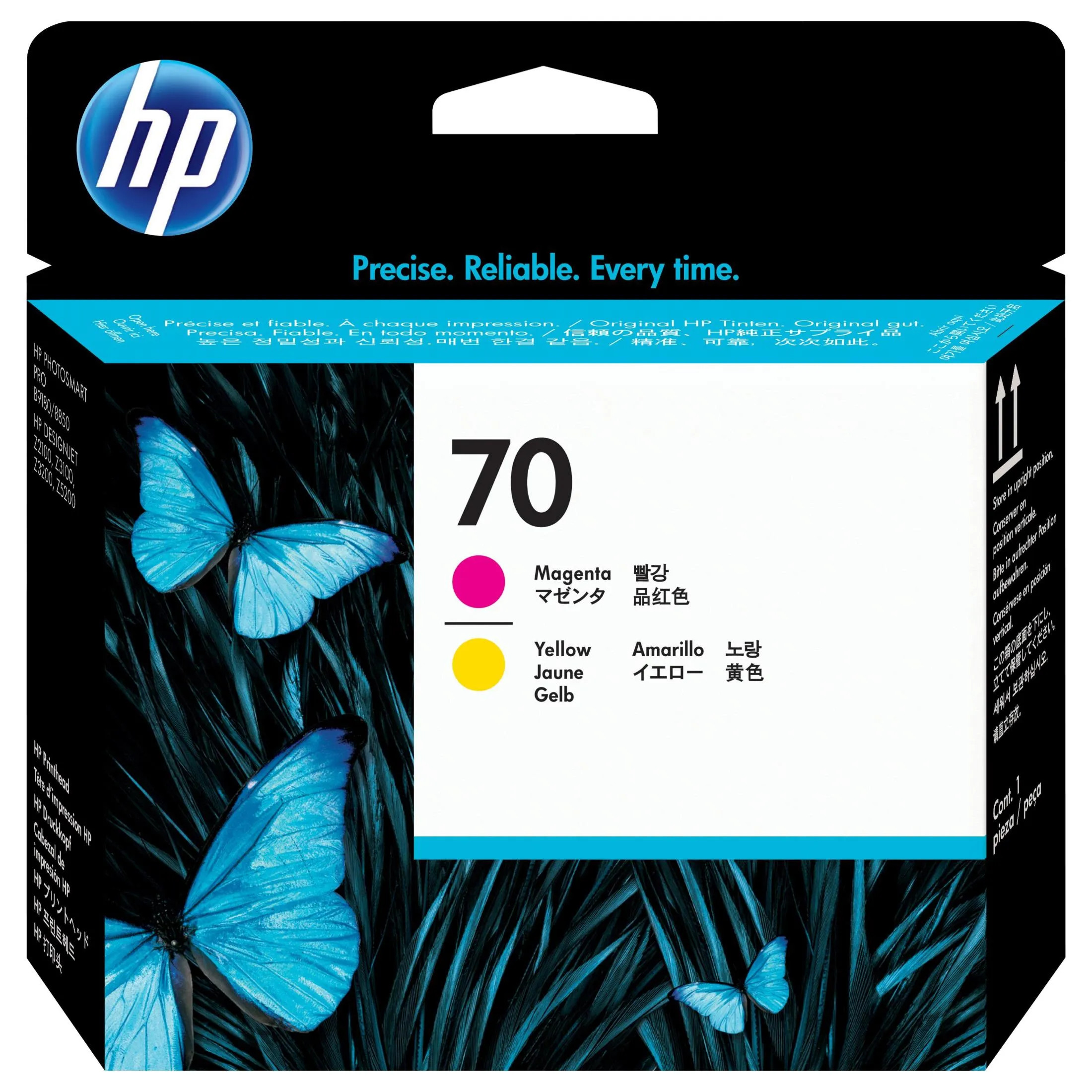 HP 70 Original DesignJet Printhead - Magenta and Yellow C9406A