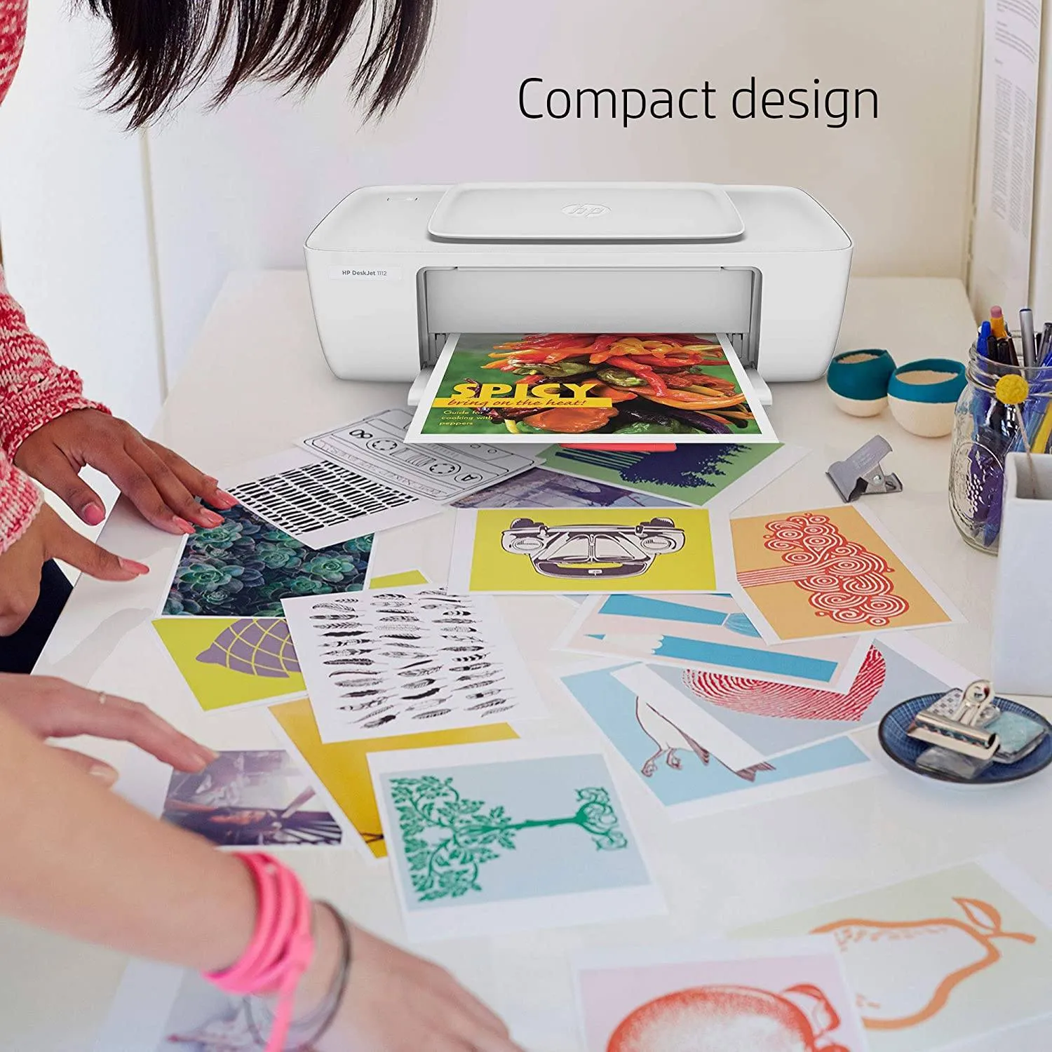 HP Deskjet 1112 Compact Printer (F5S23A) (Refurbished)