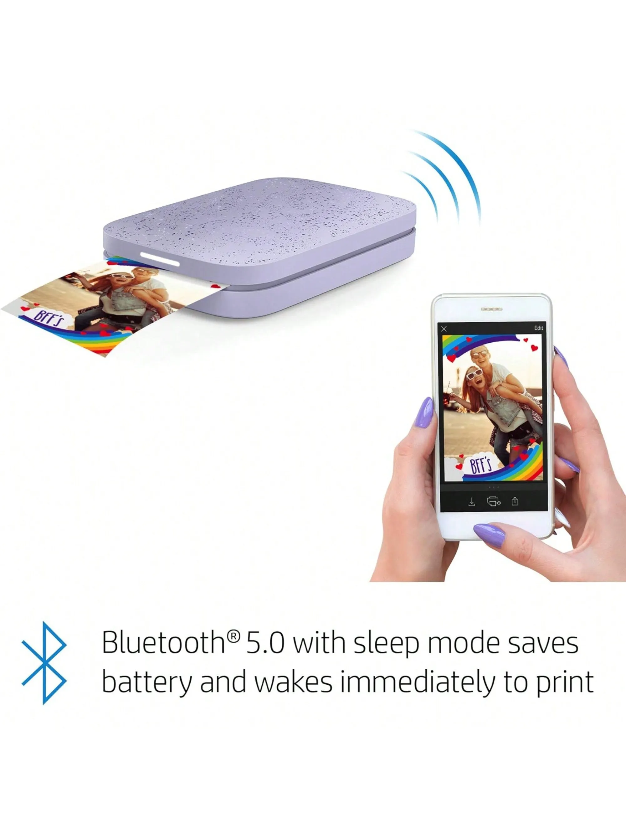 HP Sprocket Portable 2x3" Instant Color Photo Printer, Compact & Portable Printer