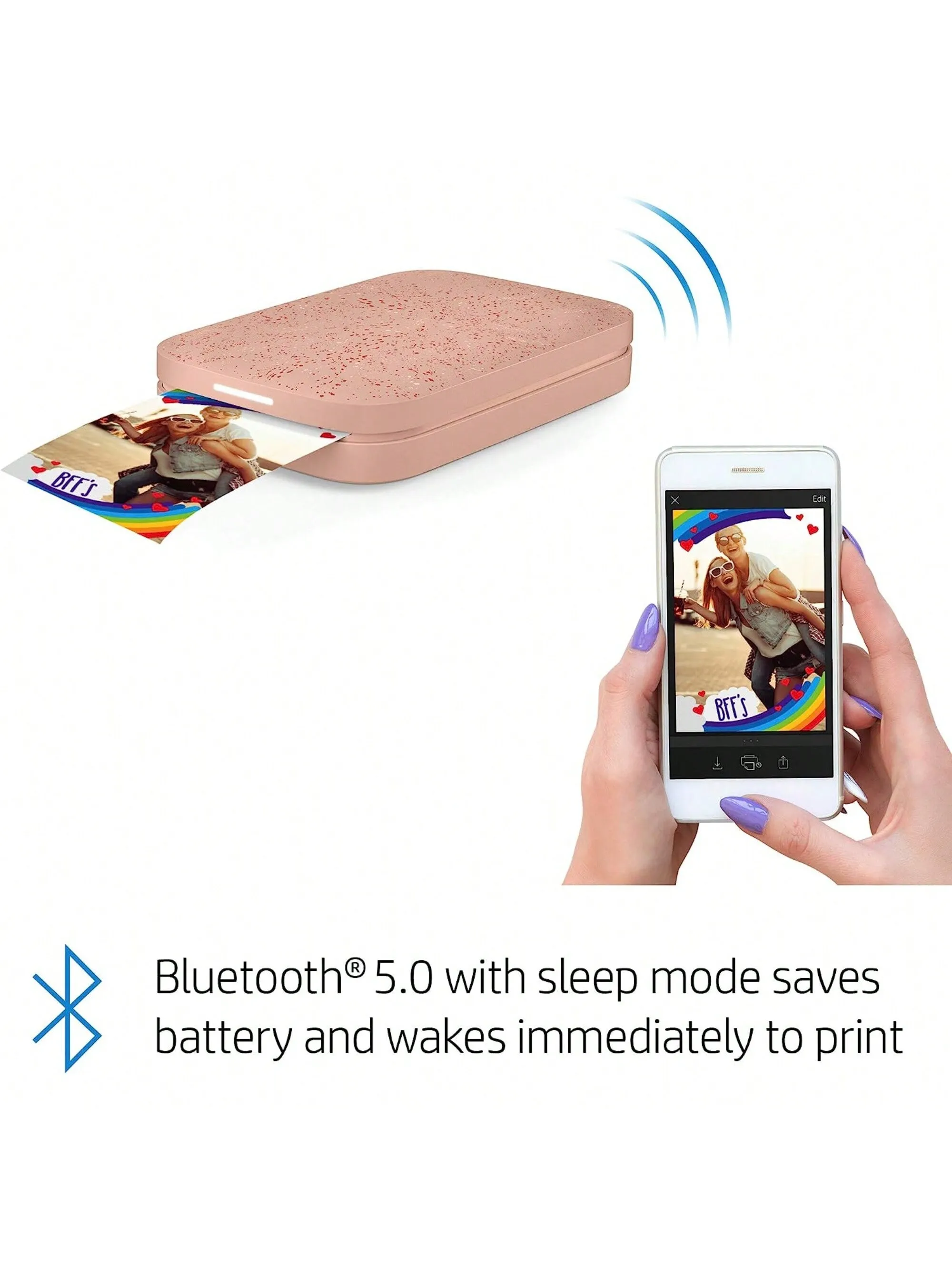 HP Sprocket Portable 2x3" Instant Color Photo Printer, Compact & Portable Printer