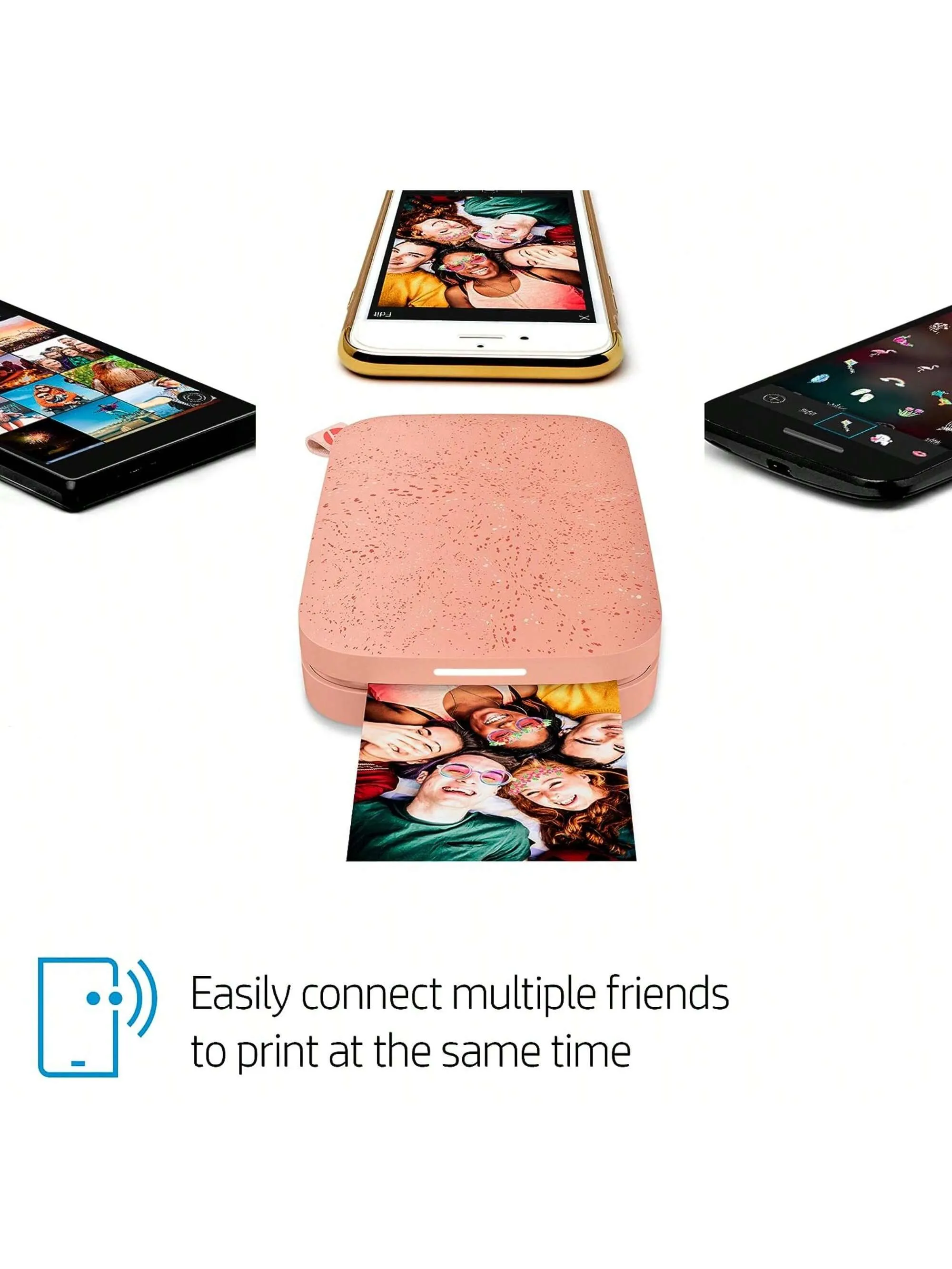 HP Sprocket Portable 2x3" Instant Color Photo Printer, Compact & Portable Printer