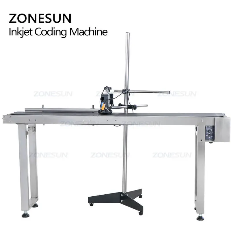Ink jet Printer Conveyer Conveying Table Band Carrier Sorting Workbench PVC Belt Conveyor Bottle Box Bag Sticker Conveyor