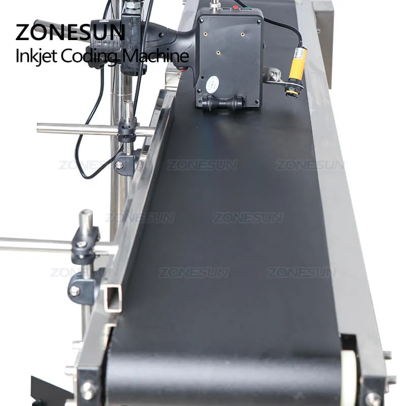Ink jet Printer Conveyer Conveying Table Band Carrier Sorting Workbench PVC Belt Conveyor Bottle Box Bag Sticker Conveyor