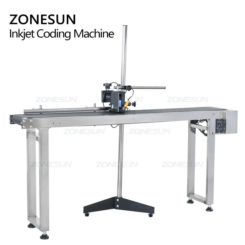 Ink jet Printer Conveyer Conveying Table Band Carrier Sorting Workbench PVC Belt Conveyor Bottle Box Bag Sticker Conveyor