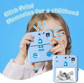 Instant Photo Print Camera For Kids Thermal Label Printer Digital Toy Camera For Child Girl Birthday Gift