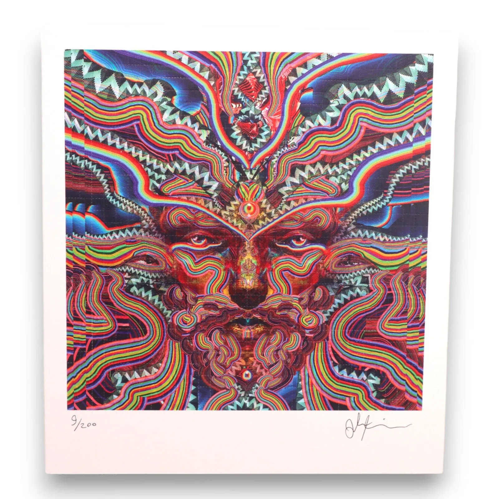 Jake Kobrin Bicycle Day Blotter Art 9/200 Signed Preforated Print Psychedelic