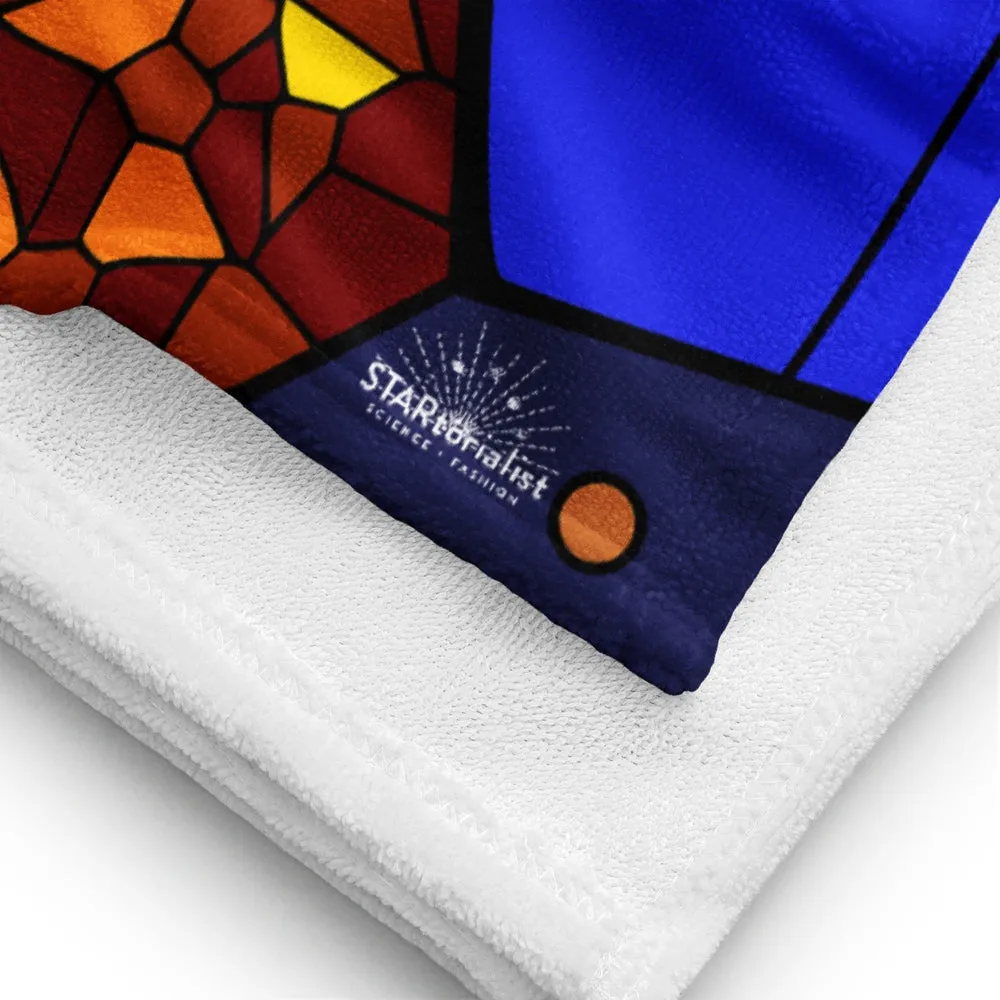 JWST Rising Stained Glass Design Towel