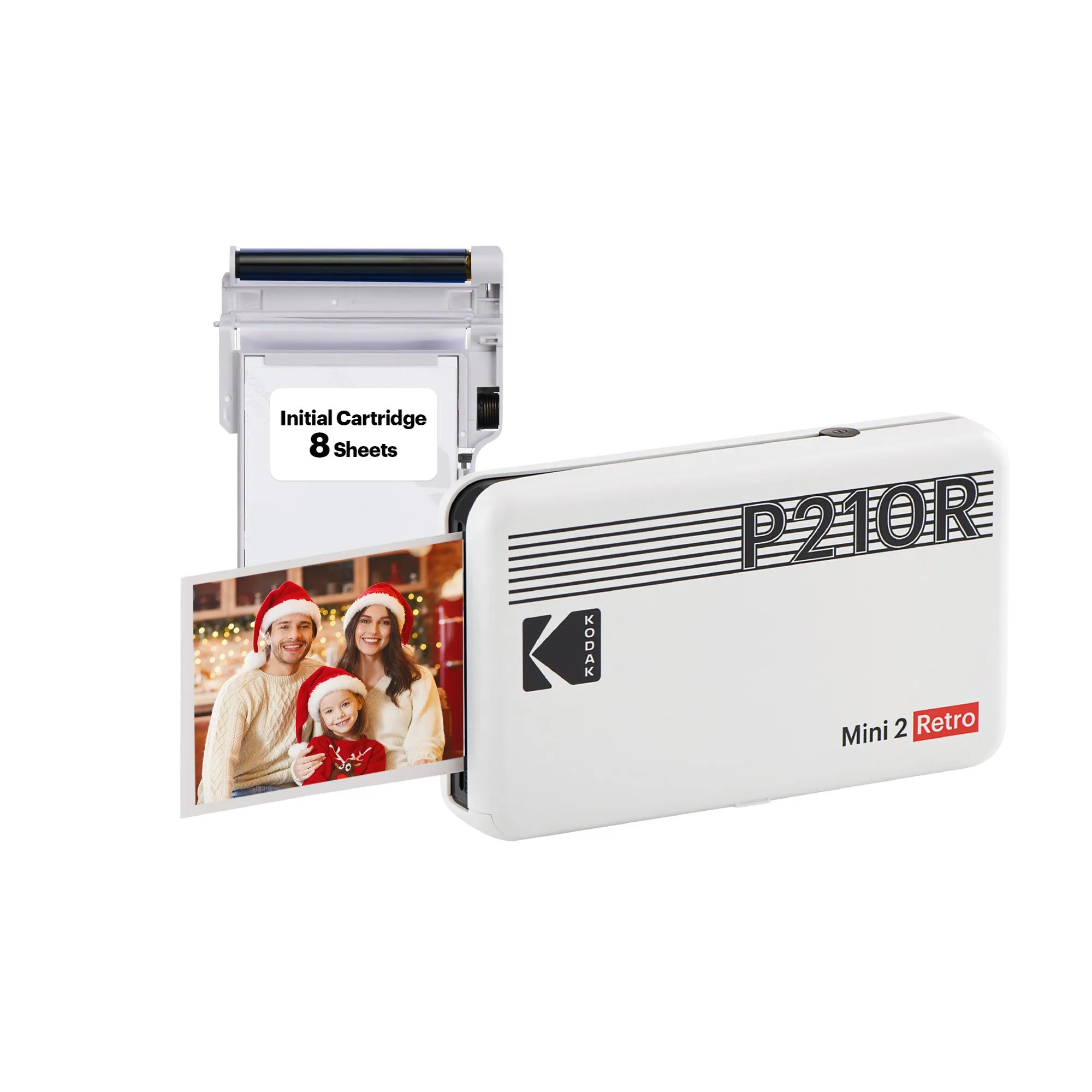 KODAK Mini 2 Retro 4PASS Portable Photo Printer (2.1x3.4 inches)   8 Sheets