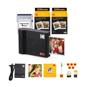 KODAK Mini 3 ERA 4PASS Portable Photo Printer (3x3) (Printer   68 Sheets   Gift Accessories)