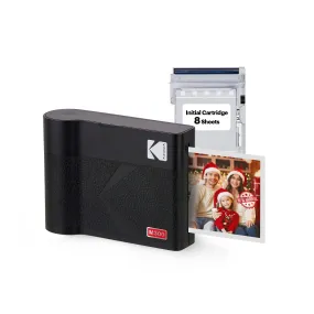 KODAK Mini 3 ERA 4PASS Portable Photo Printer (3x3) (Printer   8 Sheets)