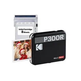 KODAK Mini 3 Retro 4PASS Portable Photo Printer (3x3 inches)   8 Sheets