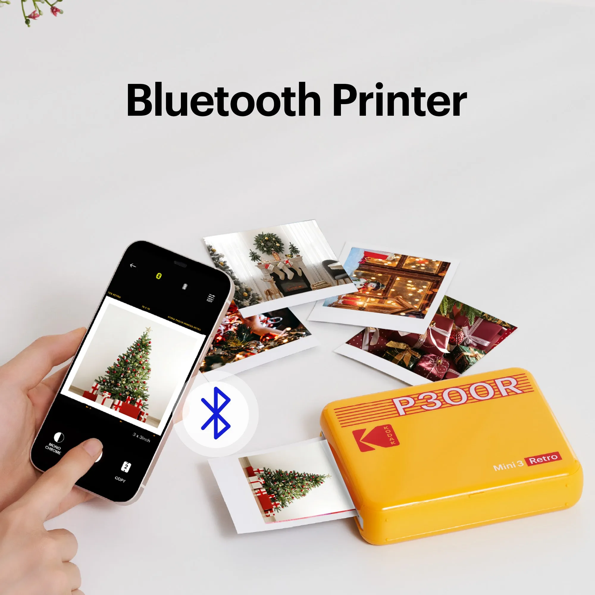 KODAK Mini 3 Retro 4PASS Portable Photo Printer (3x3 inches)   8 Sheets