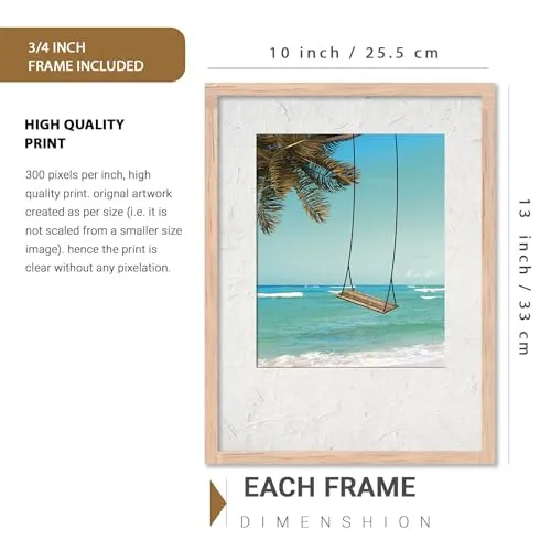 kotart - Bich wall poster with frames for wall hanging | Frames For Wall Decor | Poster With Frames Paintings (10x13 inch, H)