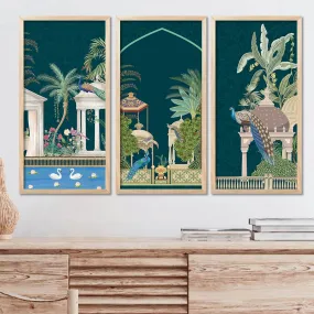 kotart - Painting for wall Decoration |Traditional Indian Art Pichwai Wall Décor Paintings | Traditional Indian Art Pichwai Wall Décor Paintings Set of 3 (10X19 INCH, C)