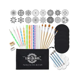Mandala Dotting Tools Painting Kit | Rock Dot Paint Stencils Tool Set Art Craft Supplies Kits