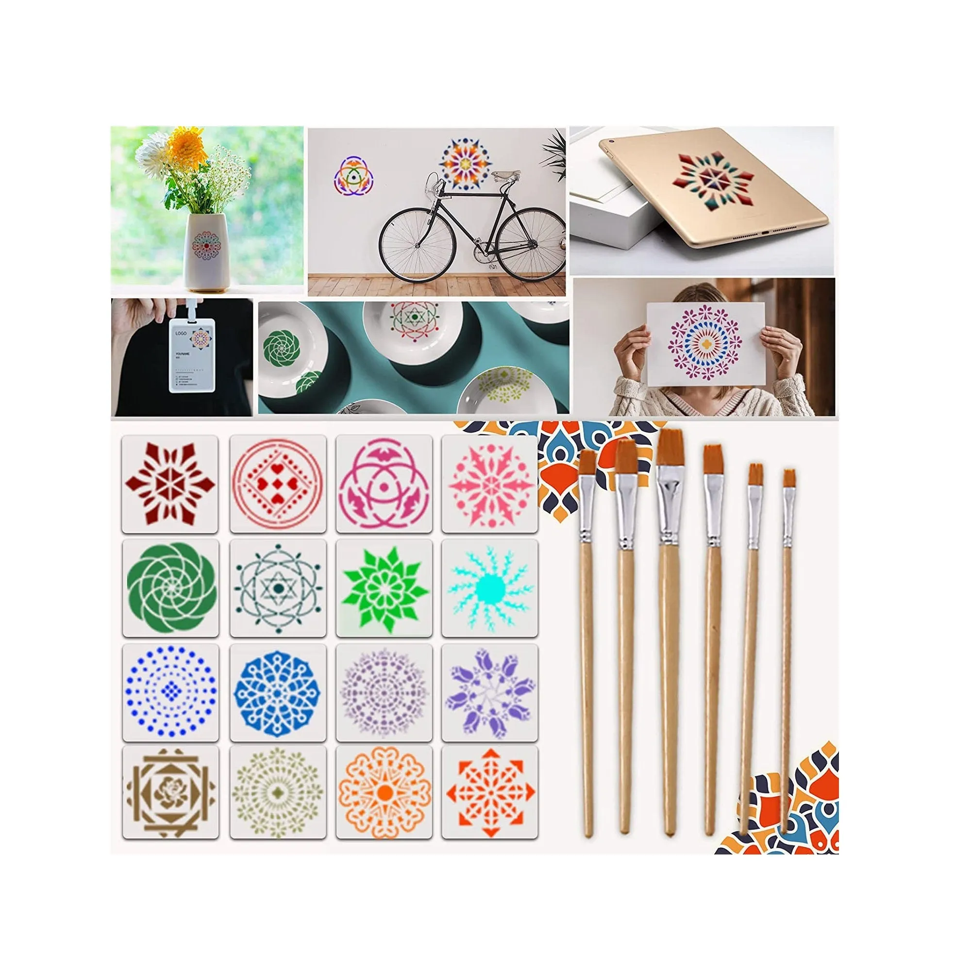 Mandala Dotting Tools Painting Kit | Rock Dot Paint Stencils Tool Set Art Craft Supplies Kits