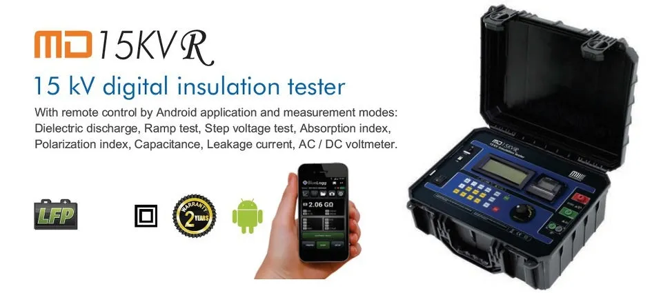 MEGABRAS/TENTECH MD15KVR 15 kV - Digital Insulation Tester
