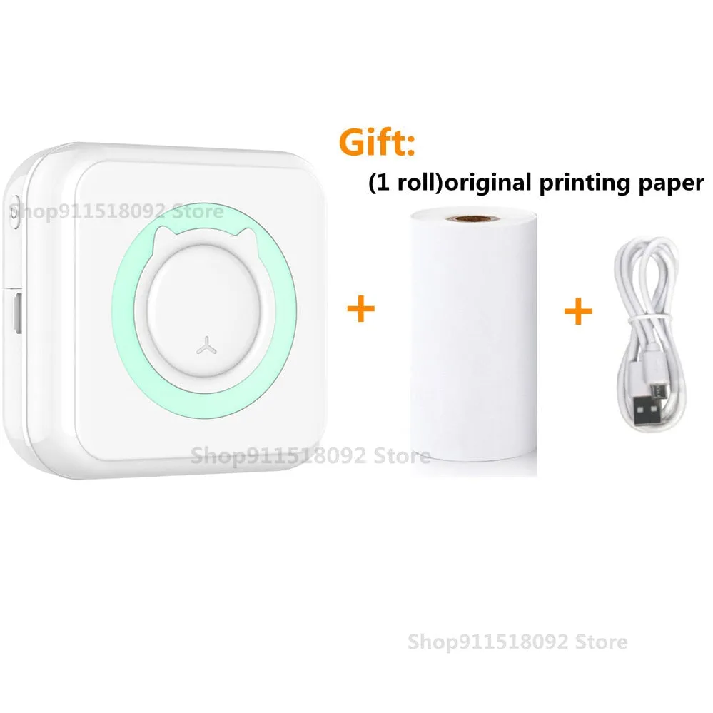 Mini Label Printer Inkless Thermal Portable Printer