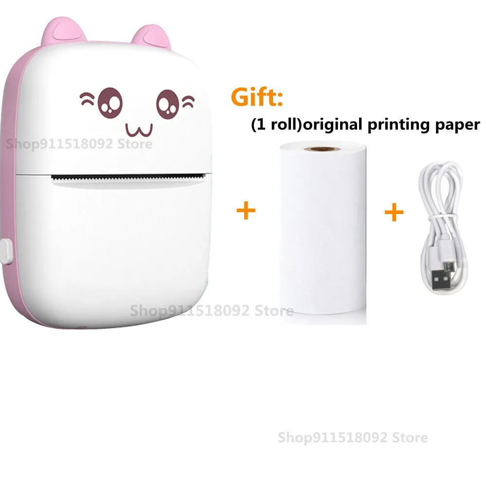 Mini Label Printer Inkless Thermal Portable Printer