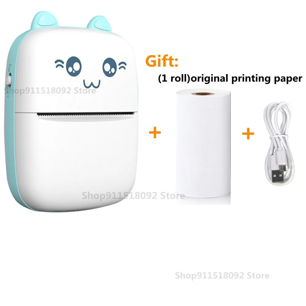 Mini Label Printer Inkless Thermal Portable Printer