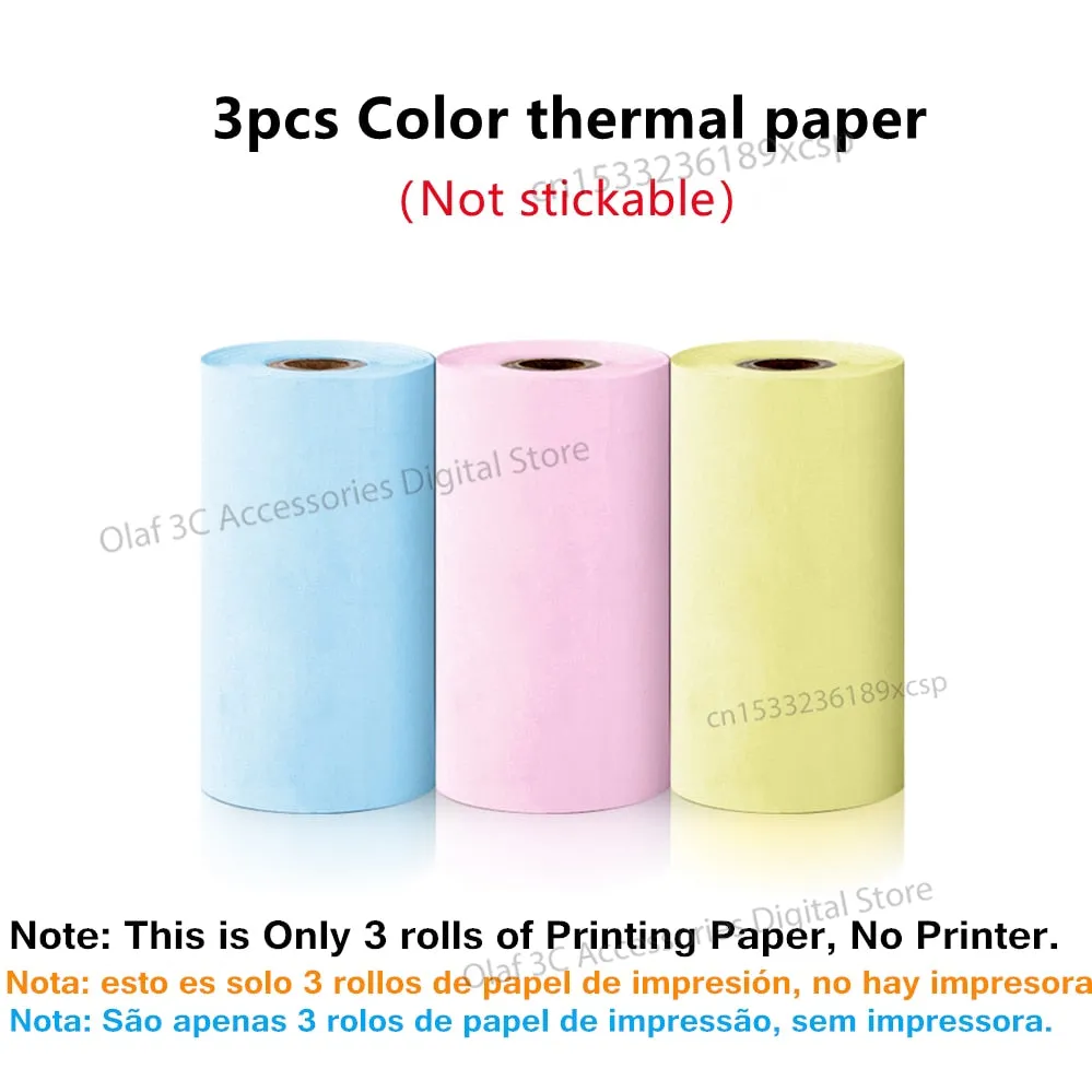 Mini Label Printer Inkless Thermal Portable Printer