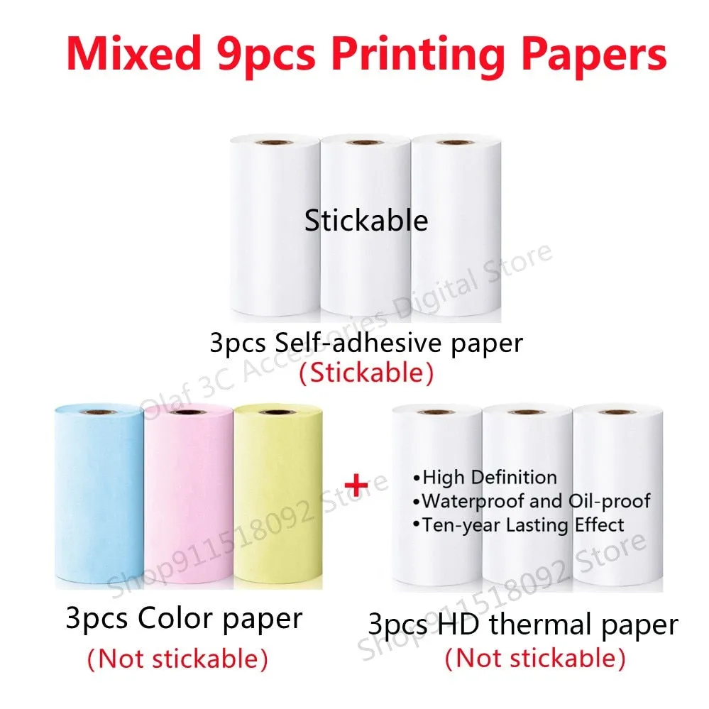 Mini Label Printer Inkless Thermal Portable Printer