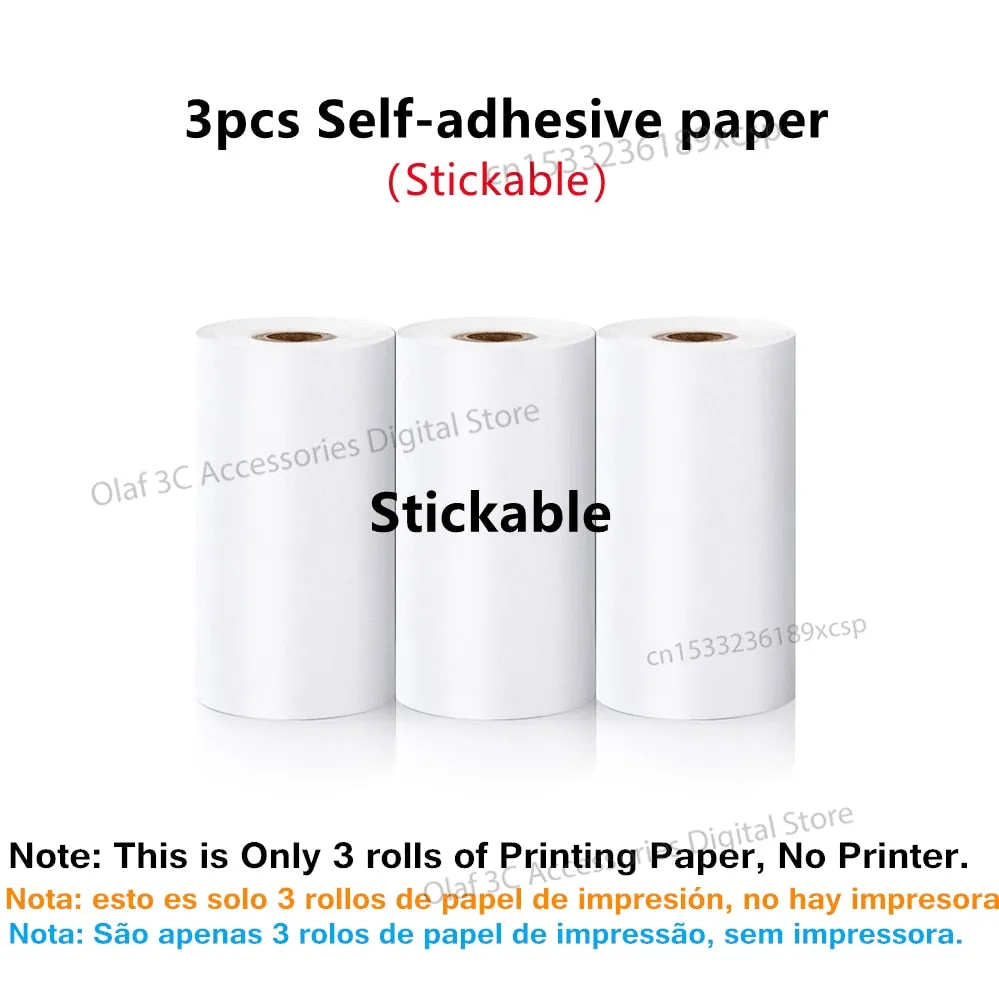 Mini Label Printer Inkless Thermal Portable Printer