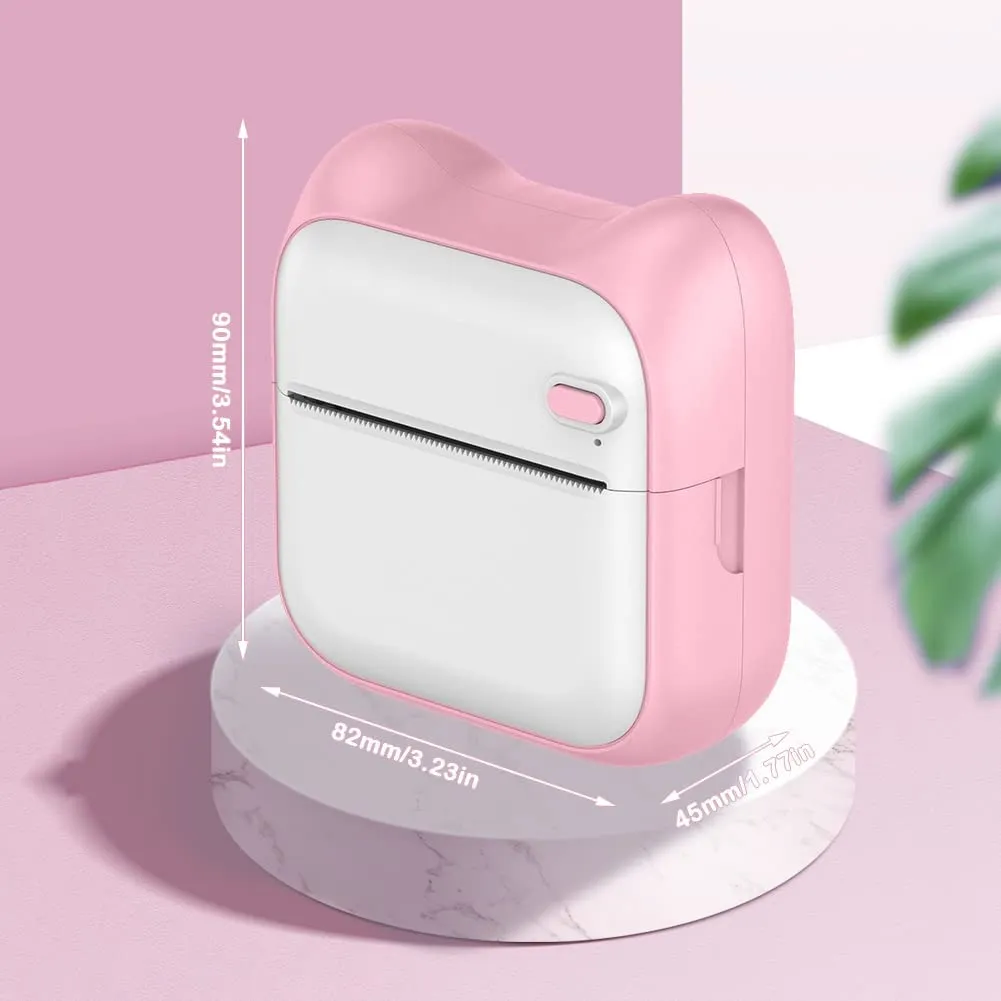 Mini Photo Printer for iPhone/Android, Portable Thermal Photo Printer for Gift Study Notes Work Photo Picture Memo