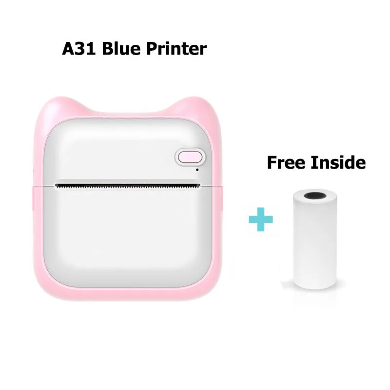 Mini Photo Printer for iPhone/Android, Portable Thermal Photo Printer for Gift Study Notes Work Photo Picture Memo
