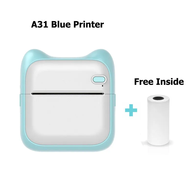 Mini Photo Printer for iPhone/Android, Portable Thermal Photo Printer for Gift Study Notes Work Photo Picture Memo
