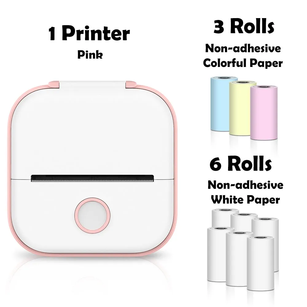 Mini Printer Portable Inkless Thermal Printer
