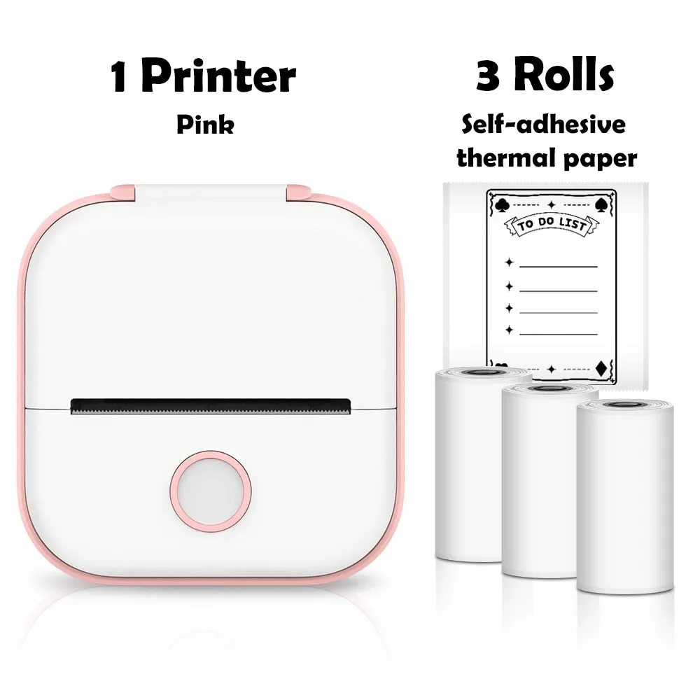 Mini Printer Portable Inkless Thermal Printer