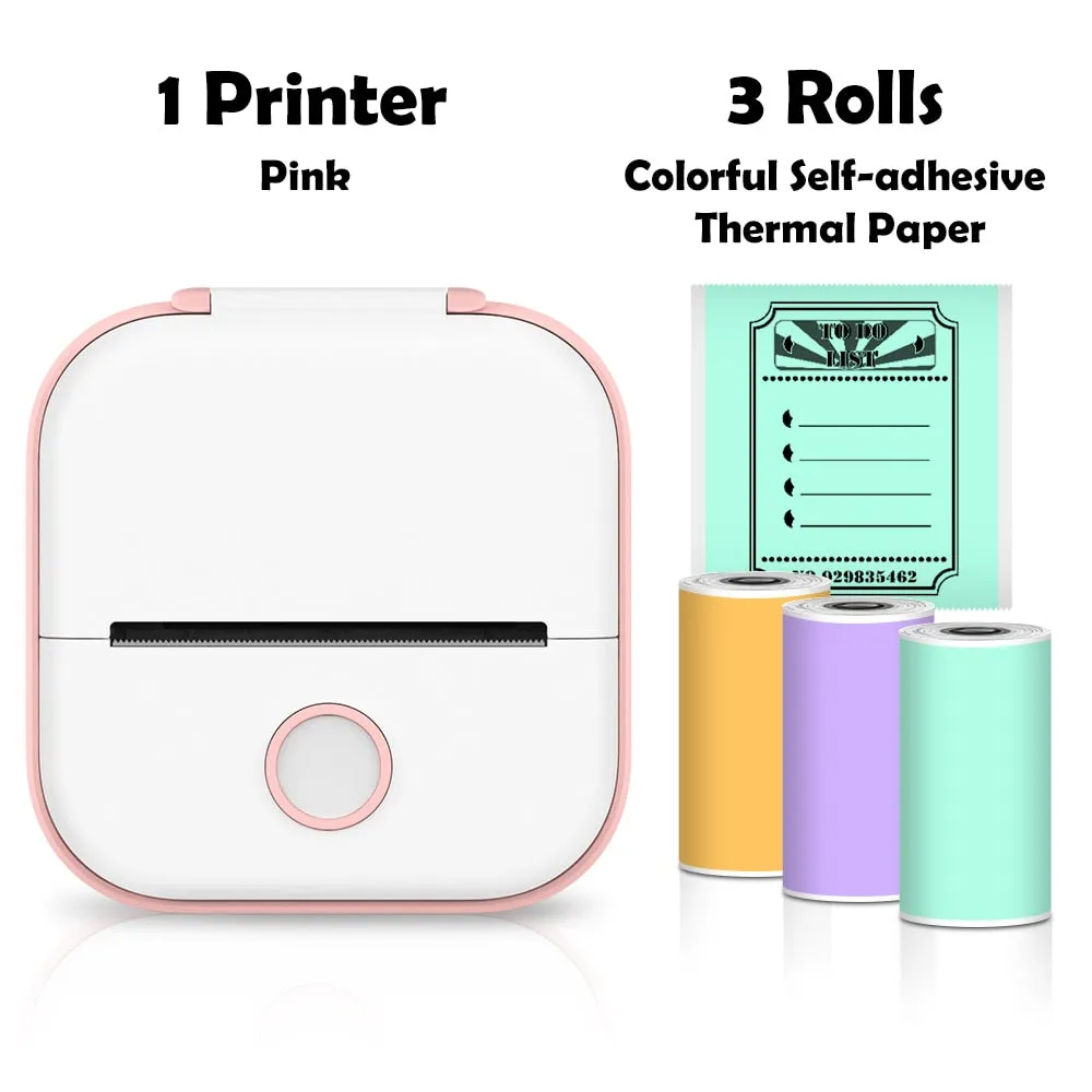 Mini Printer Portable Inkless Thermal Printer