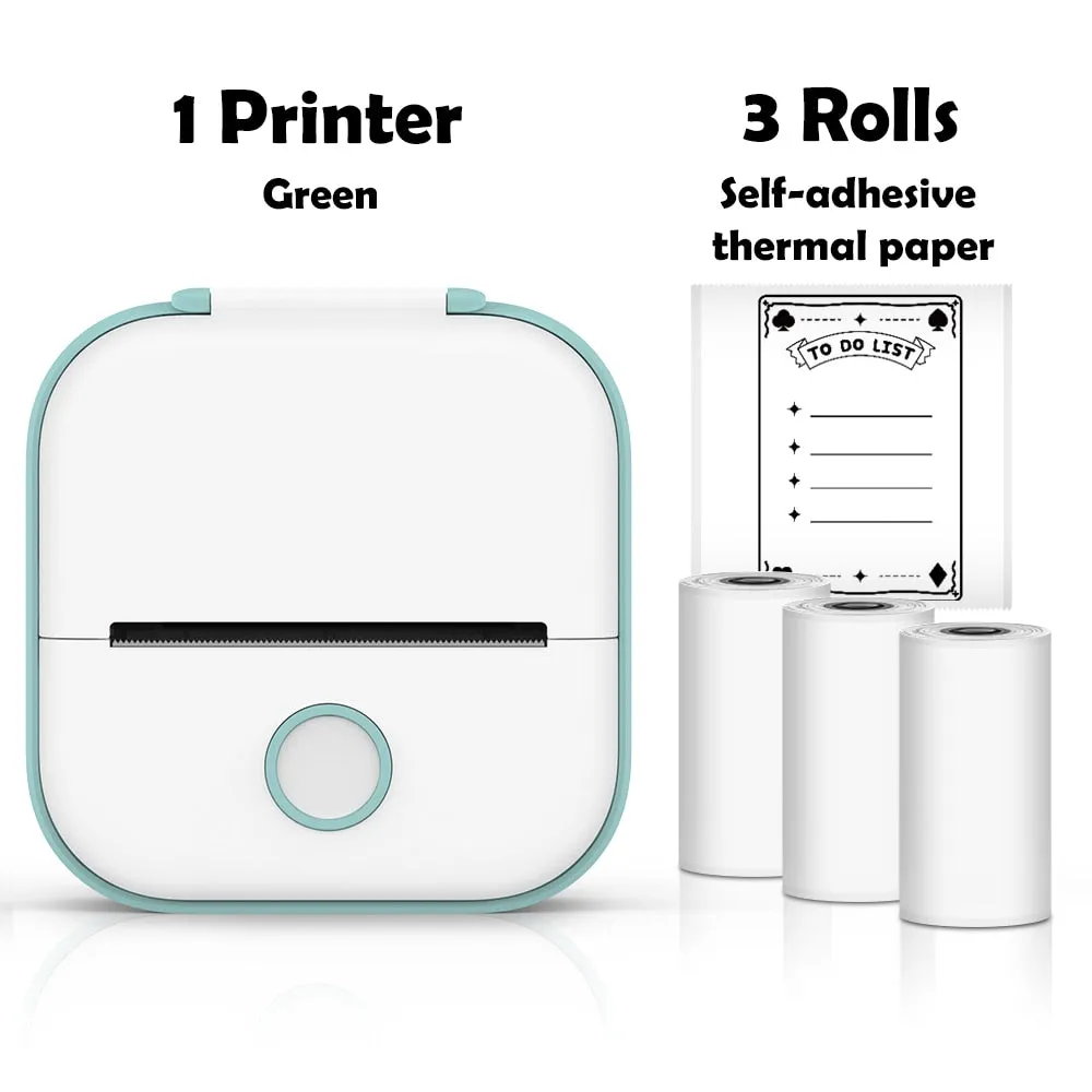 Mini Printer Portable Inkless Thermal Printer