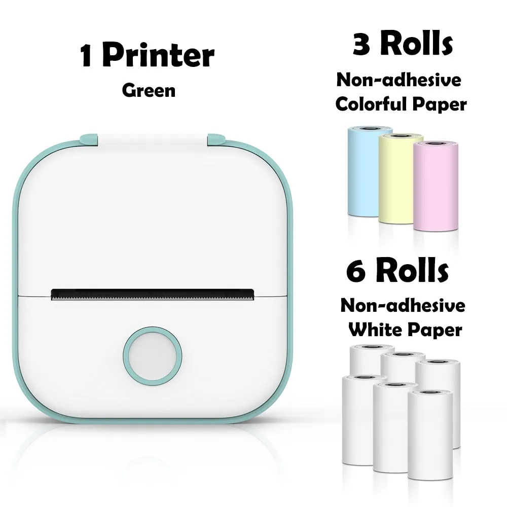 Mini Printer Portable Inkless Thermal Printer